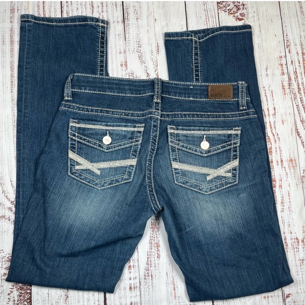 BKE Women's Payton Boot Cut Denim Jeans Size 28L